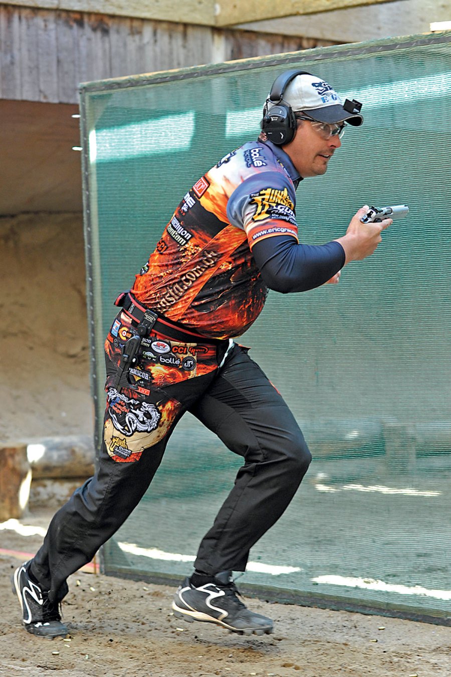 Eric Grauffel: lebende IPSC-Legende Eric Grauffel im Sprint