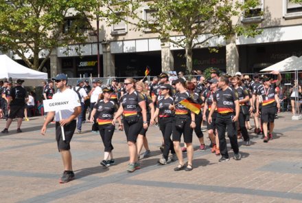 Eröffnungsfeier IPSC WM Kurzwaffe 2017 Das Deutsche Schützen-Team bei der IPSC WM 2017