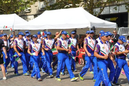 Eröffnungsfeier IPSC WM Kurzwaffe 2017 Team Italien der IPSC WM Kurzwaffe 2017