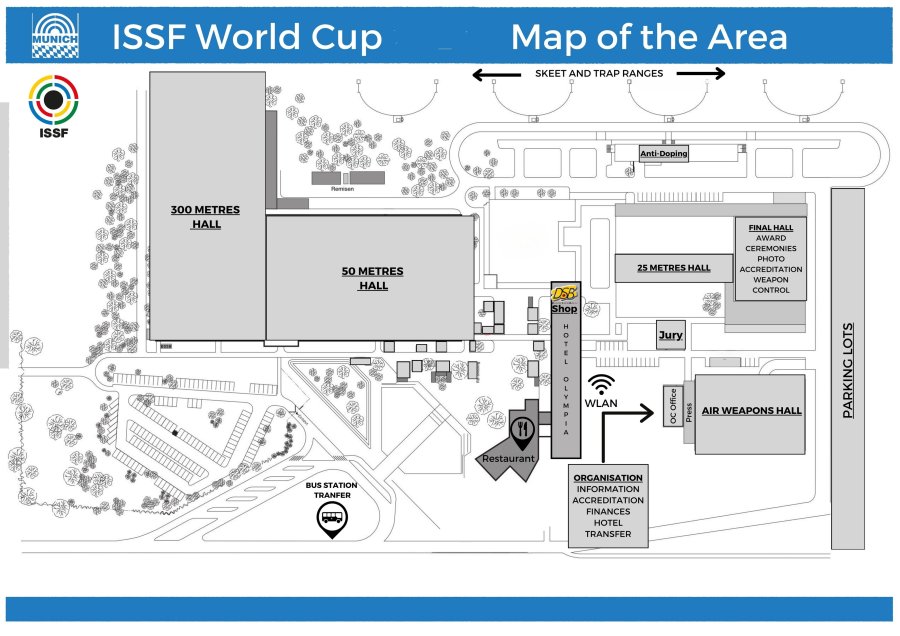 ISSF-Worldcup Munich 2025 Area Map