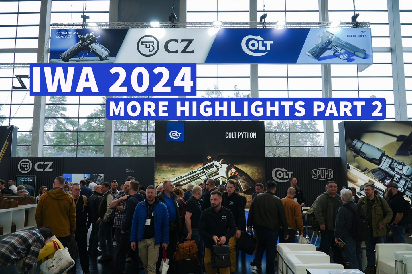 Nachbericht 2 zur IWA 2024: Was gab es noch? Mehr Interessantes zu Waffen, Optik und Munition Stand von der tschechischen Colt CZ Gruppe auf der IWA OutdoorClassics 2024.