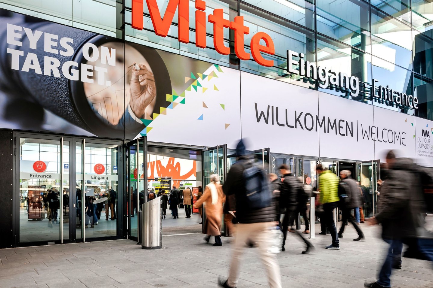 Vorankündigung: IWA OutdoorClassics 2023 vom 2.-5. März 2023 – mit vielen neuen Ausstellern und innovativen Sonderflächen IWA OutdoorClassics aus Sicht des Eingangs.