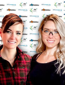 IWA Studio Edition 2021: Aktuelles aus der Branche – Überraschungen vorprogrammiert Hanna Selena und Danielle Valkyrie.