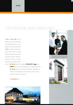 Ein Prospekt aus der Gründungszeit