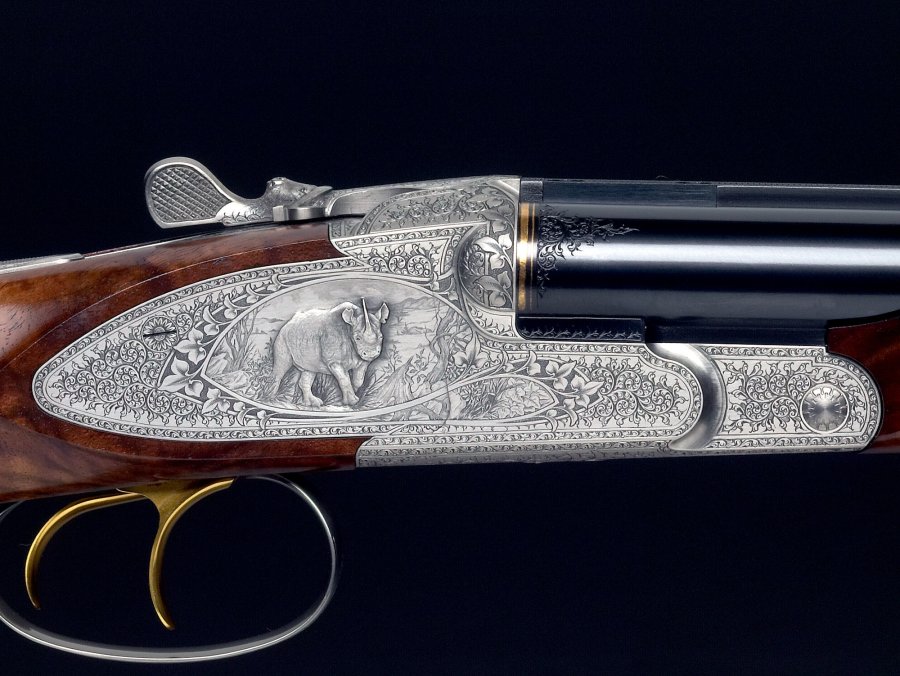Krieghoff: Spannendes Handwerk – die Geschichte der deutschen Jagd- und Sportwaffenmanufaktur Teil 3 Krieghoffflinte mit Gravur