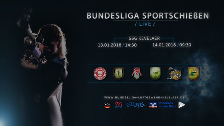 Bundesliga Luftgewehr: Live aus Kevelaer auf Sportdeutschland.TV Sportschütze und Vereine bei Liveübertragung Bundesliga Luftgewehr aus Kevelaer