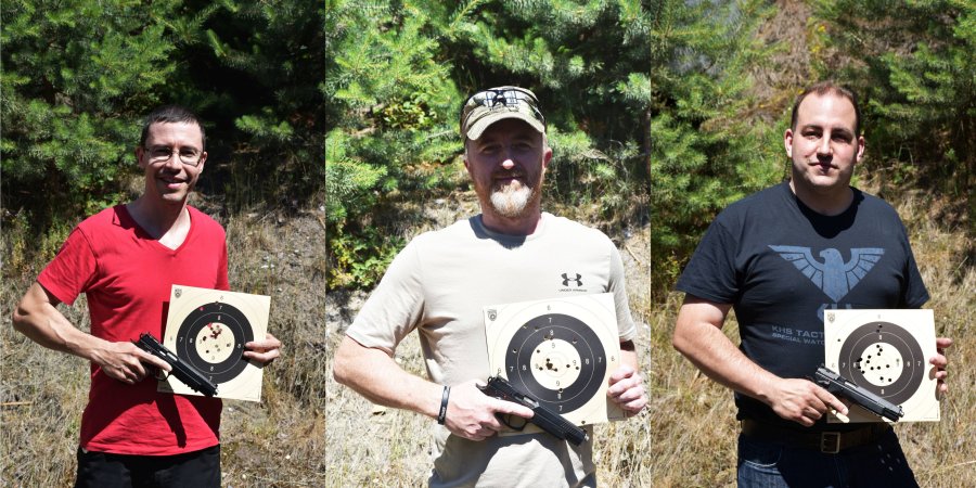 1. Norddeutscher TAIPAN Cup 2019 Die 3 Sieger (v.l.): Markus Kadach (141 Trefferpunkt), Matthias Vollrath (139 Punkte) und Nicolas Kücker (138 Punkte).