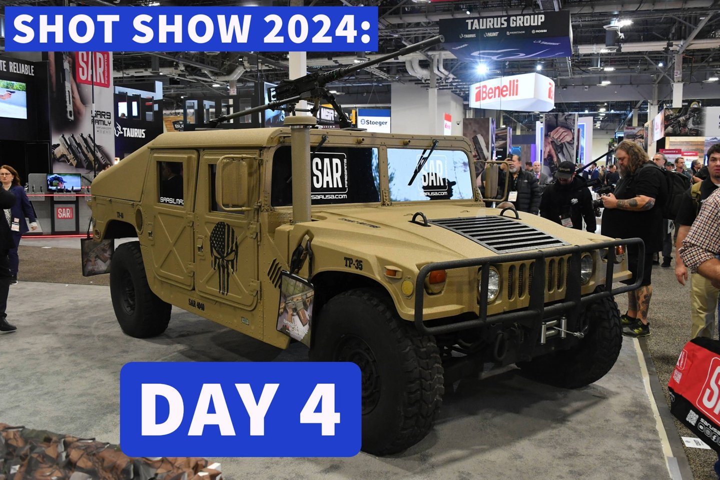 SHOT Show 2024 – Tag 4: Die Neuheiten vom vierten Tag der großen Waffenmesse in Las Vegas Militärfahrzeug auf der SHOT Show 2024.