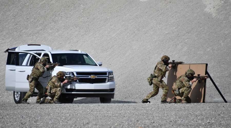 SIG Sauer Premier Media Day 2019 Gefechtsübung mit Ausbildern der SIG Sauer Academy