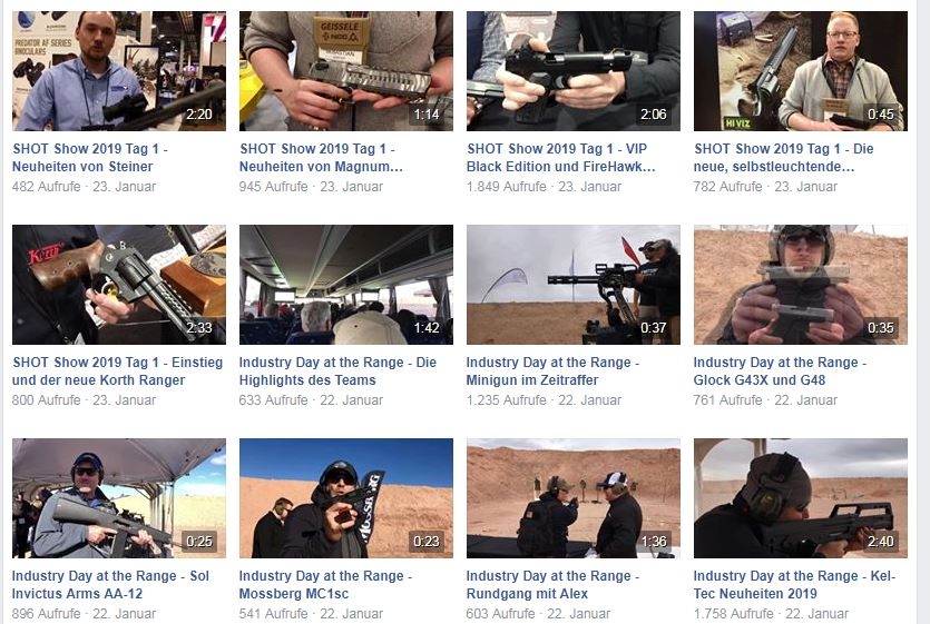 shot-show: Videos von der SHOT Show 2019