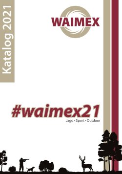Neues von WAIMEX: Der Großhändler und Importeur erweitert sein Angebot um weitere Hersteller und Produkte Cover des WAIMEX-Katalogs 2021