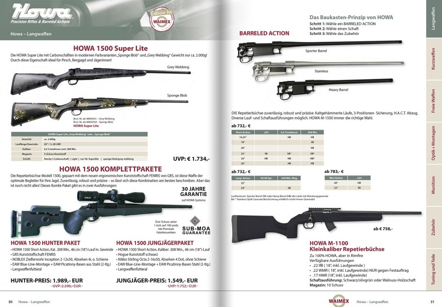 Neuer WAIMEX Katalog für 2025! Wir haben reingeschaut und schaffen den Überblick HOWA im WAIMEX Katalog für 2025.