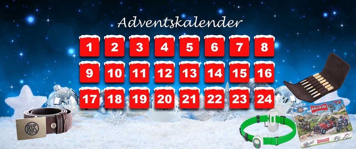magazin-visier: all4shooters Adventskalender 2017: gewinnen Sie tolle Preise