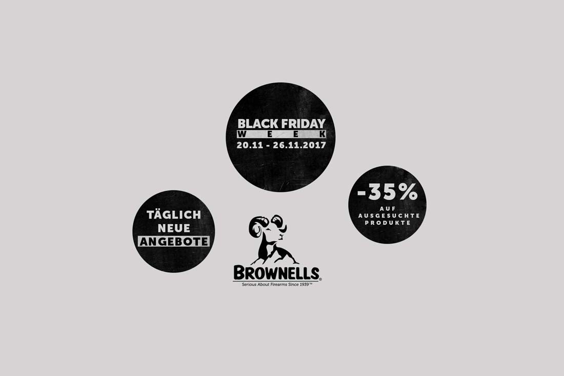 brownells: Black Friday Week bei Brownells: 35 % Rabatt auf ausgesuchte Produkte