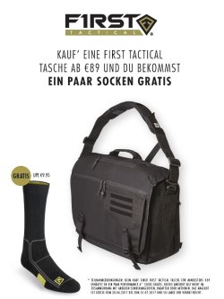 First Tactical Angebot: Tasche mit Socken Angebot von First Tactical