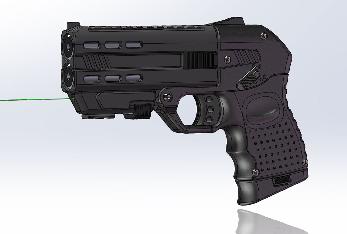 Pfeilpistole Airringer  Konzept der Pfeilpistole von GoGuns