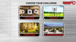 GAMO Shooting Game Spiele App CHallenges der GAMO shooting game Spiele App