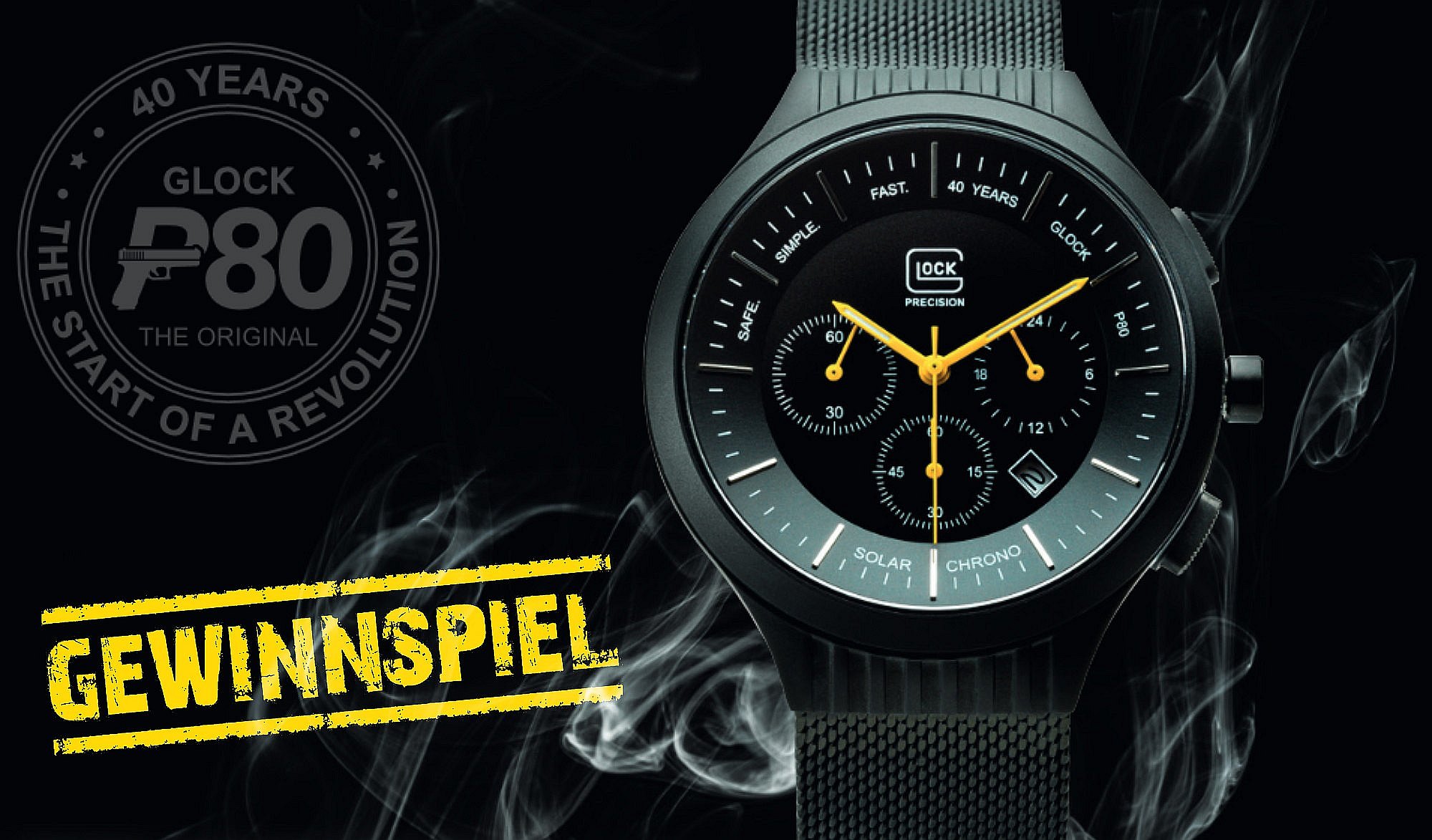 glock: Limitierte GLOCK Watch Chrono zu gewinnen! Hier steht alles, was Sie zur Teilnahme wissen müssen