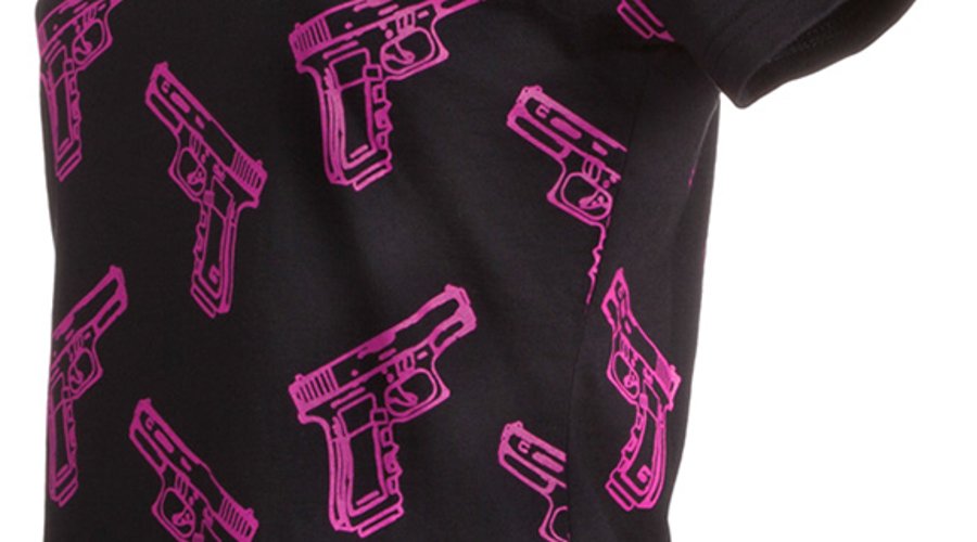 T-Shirt GLOCK Pistole Pink