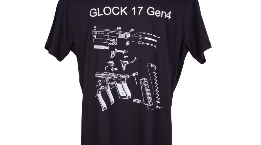 GLOCK T-Shirt Pistole Explosion