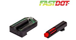 Red No Green Go: Ferkinghoff bringt innovatives FastDot-Visier von HIVIZ nach Deutschland Beide Elemente, Kimme und Korn, des HIVIZ FastDot Red No Green Go.