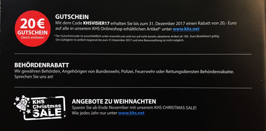 KHS Tactical Watches Rabattaktion KHS Gutschein und Rabattaktionen
