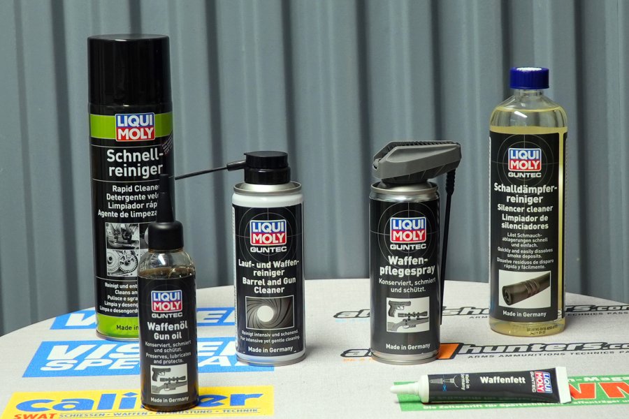 Anleitung mit Video: Zerlegen und Reinigen einer Pistole vom Typ GLOCK G21 mit der Liqui Moly Guntec-Serie Alle verwendeten Liqui Moly-Produkte im Überblick.