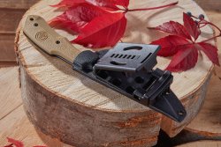 Test: SIG Sauer M1 und M3 − wie gut sind die neuen Einsatz- und Outdoor-Messer? Kydex-Scheide des SIG Sauer M3 Fixed Blade