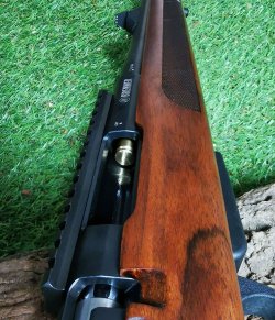 Vorstellung: Sightmark Boresight – Büchsen mit der Laserpatrone sicher und sparsam einschießen Sightmark Boresight im Patronenlager.