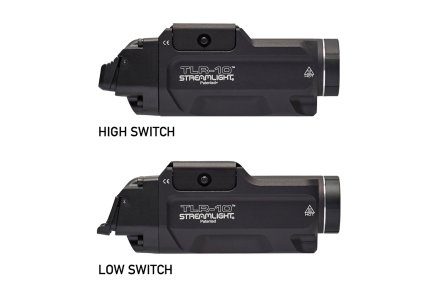 Neu von Streamlight: Taschenlampen, Waffenleuchten und Licht-Laser-Module für 2021 Zwei verschiedene Schalterpositionen beim TLR 10.