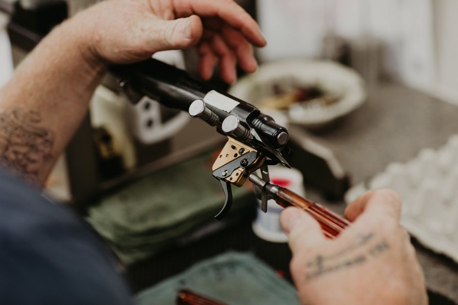 Testen eines Jagdabzugs