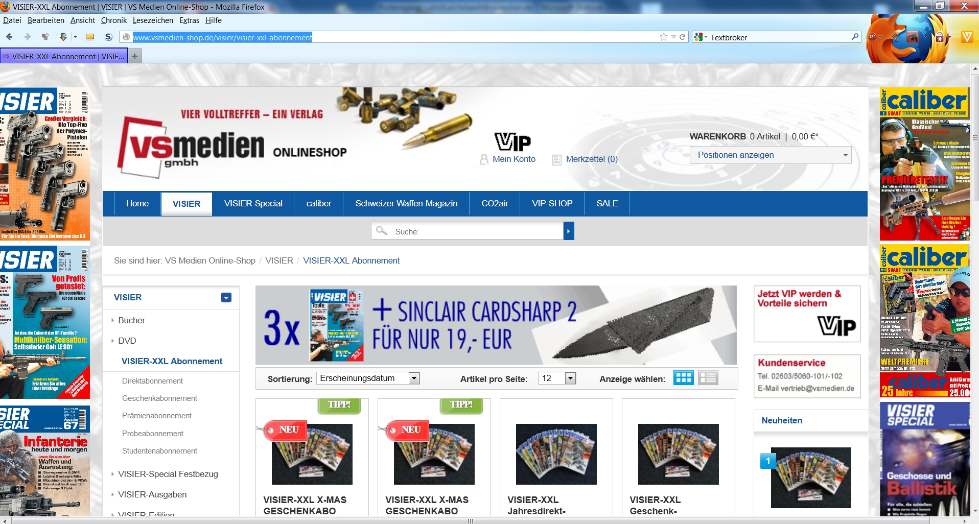 magazin-visier: VISIER nun auch (wieder) zum Herunterladen