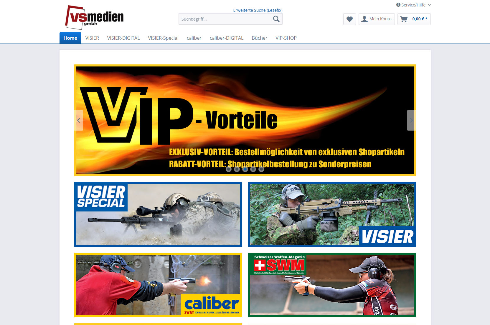 magazin-visier: Entdecken Sie den neuen VS Medien Online-Shop