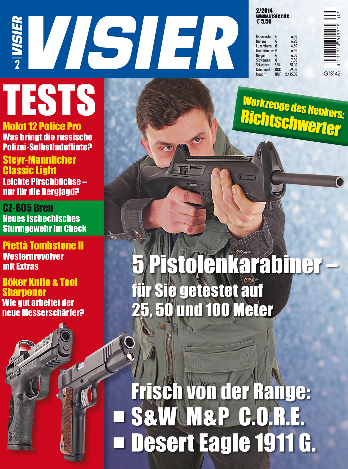 1911er: Das Warten hat ein Ende: VISIER Februar 2014 ist ab heute am Kiosk