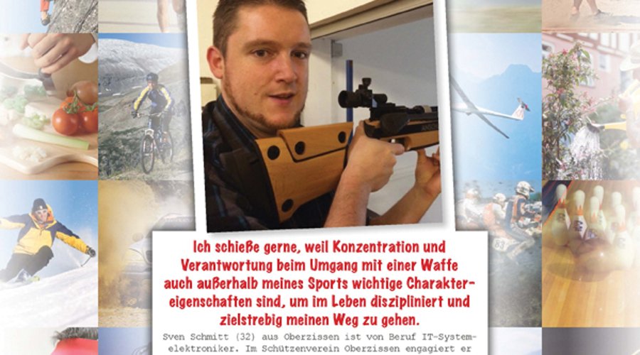 Schießen macht Spaß! Bitte nehmen Sie an unserer Aktion teil.