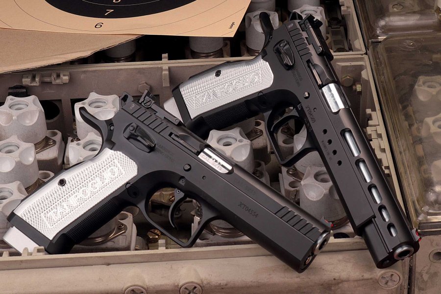 VISIER 7/2018 Tanfoglio Stock II Xtreme (vorne) und Tanfoglio Gold Match Xteme.
