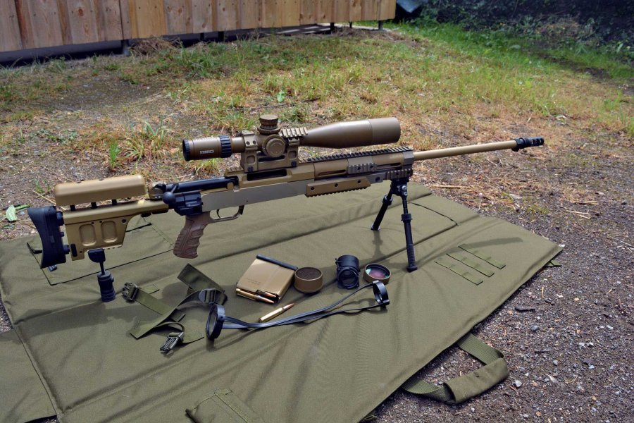 VISIER 9/2017 Steiner Military M5Xi 5-25x56 auf G29 montiert auf dem Schießstand.