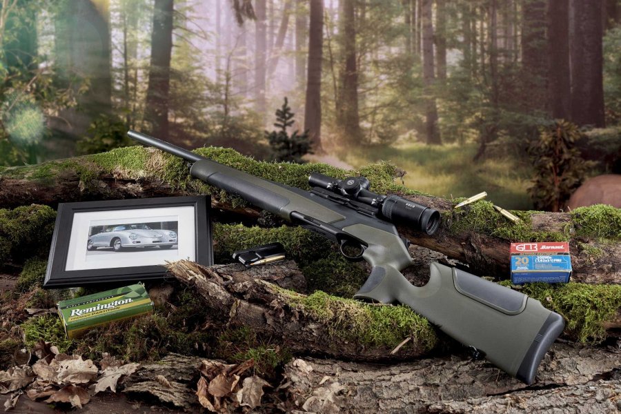 VISIER 9/2018 Merkel Helix Speedster in linker Seitenansicht im Wald.