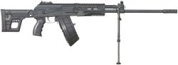 Neither rifle nor machine gun: the RPK-16, Russia's new light machine gun RPK-16 machine gun from the right