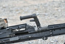 The SLMAG, SIG Light Machine Gun, features extensive aluminum construction