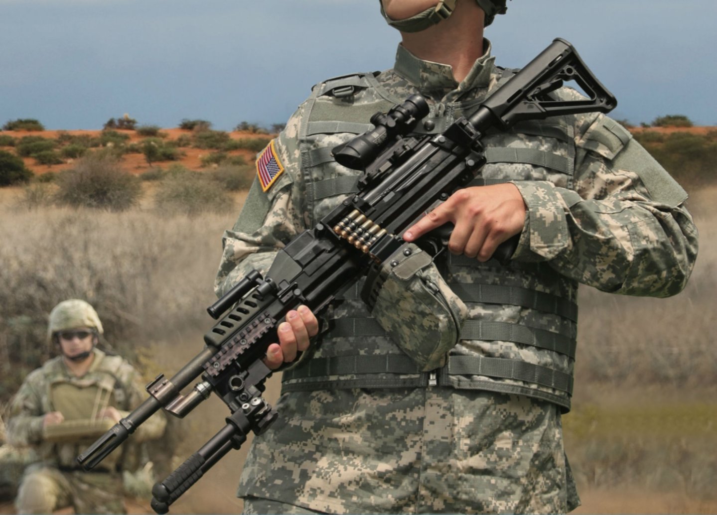 A “prototype demonstrator” for the Us Army Next Generation Squad Weapon Army soldier