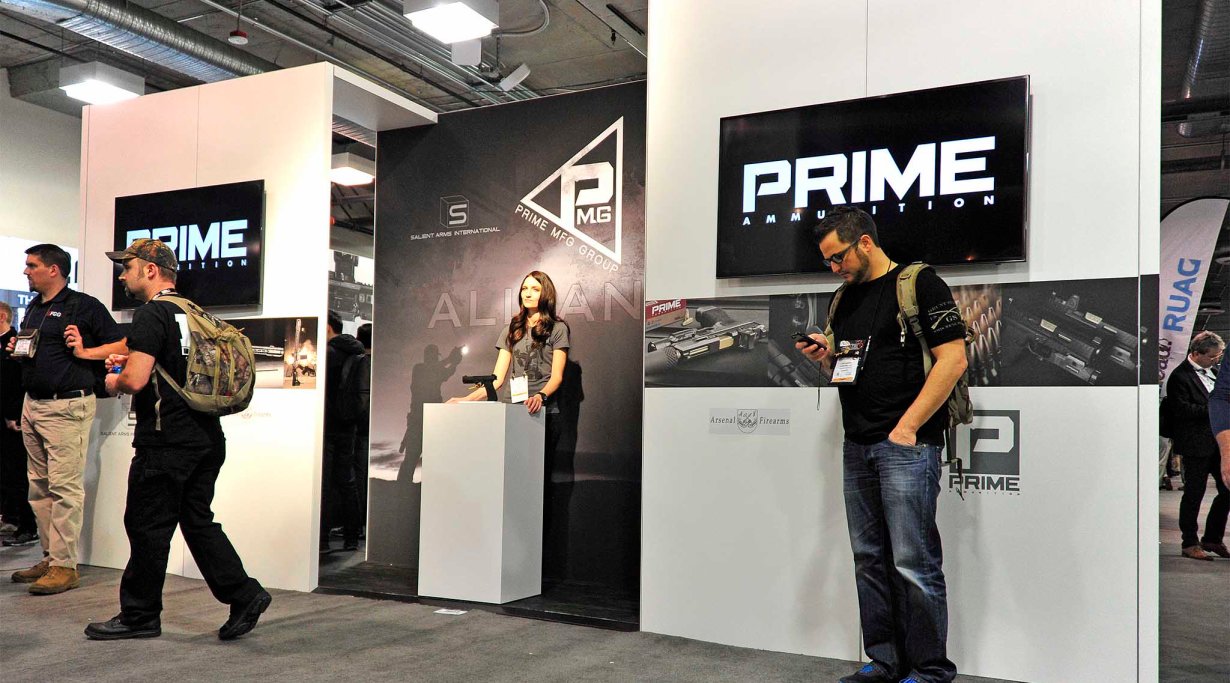 SHOT Show 2016 - PMG Prime Arms booth