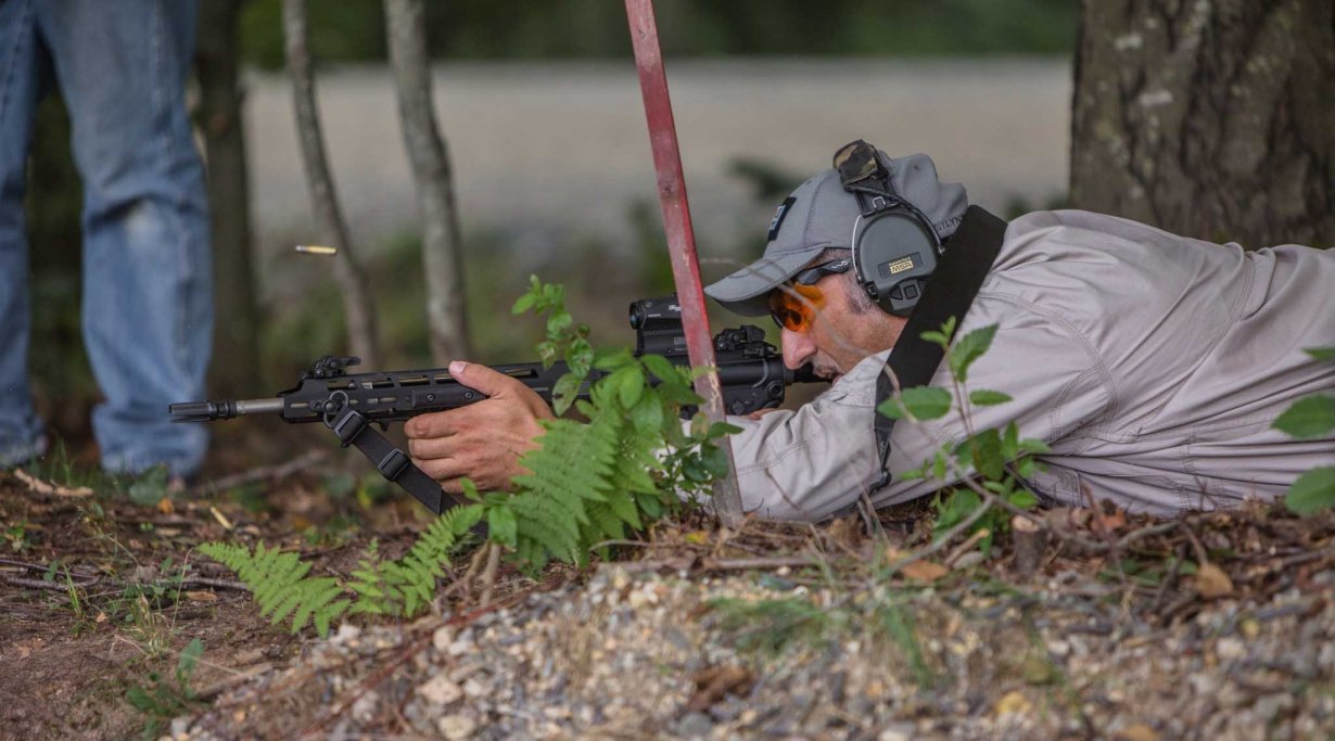 Shooter during SIG Sauer TREAD test