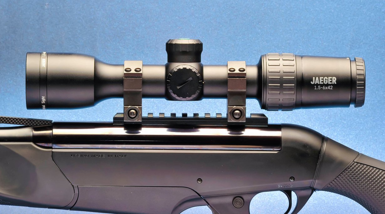 riflescope with rifle