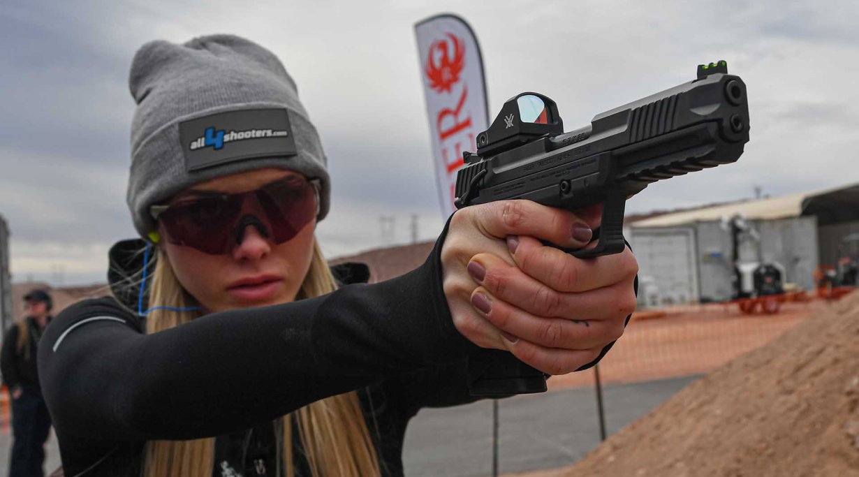 Shooting with the new Ruger-57 pistol