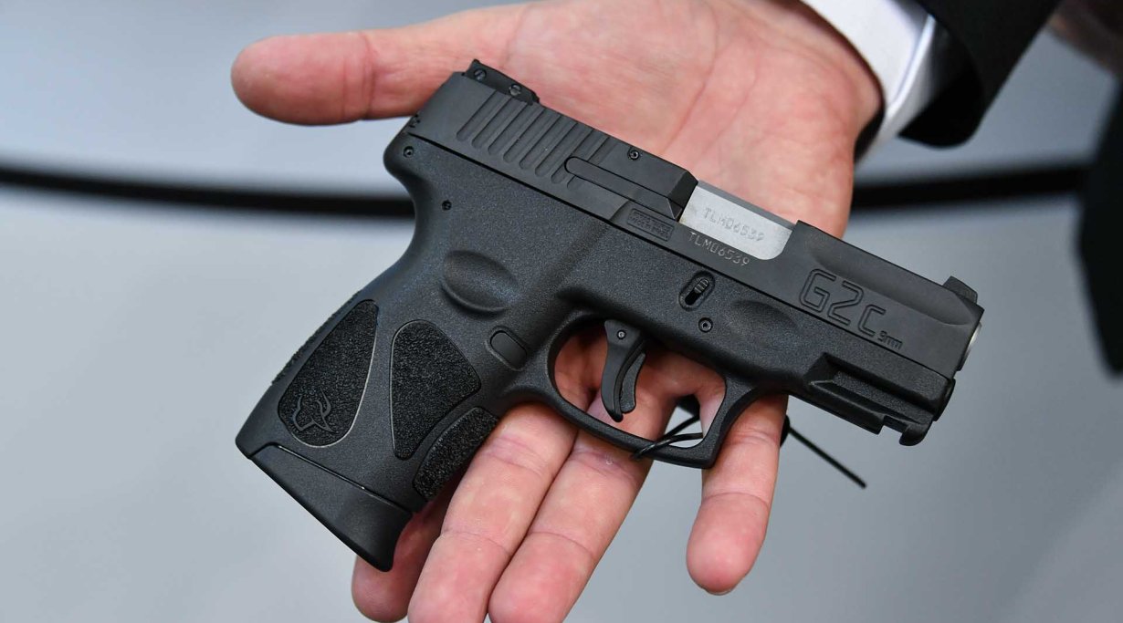 Taurus G2C semi auto pistol in 9mm Luger at IWA 2018