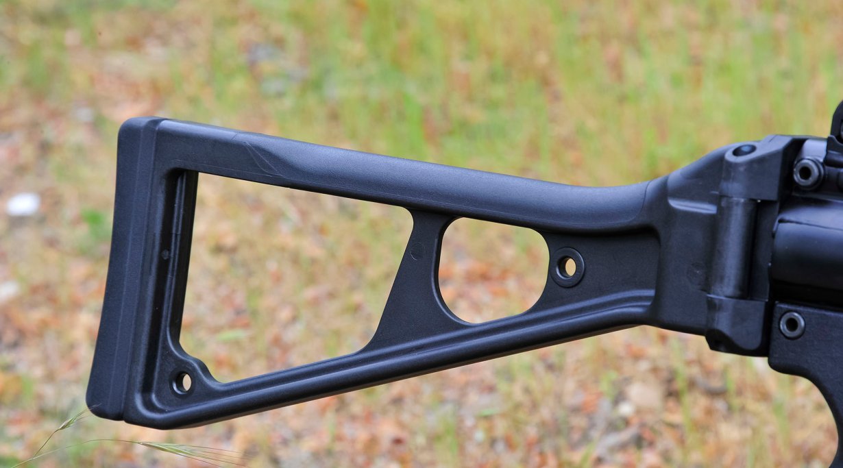 UMP-style polymer stock of the Heckler & Koch SP5K pistol