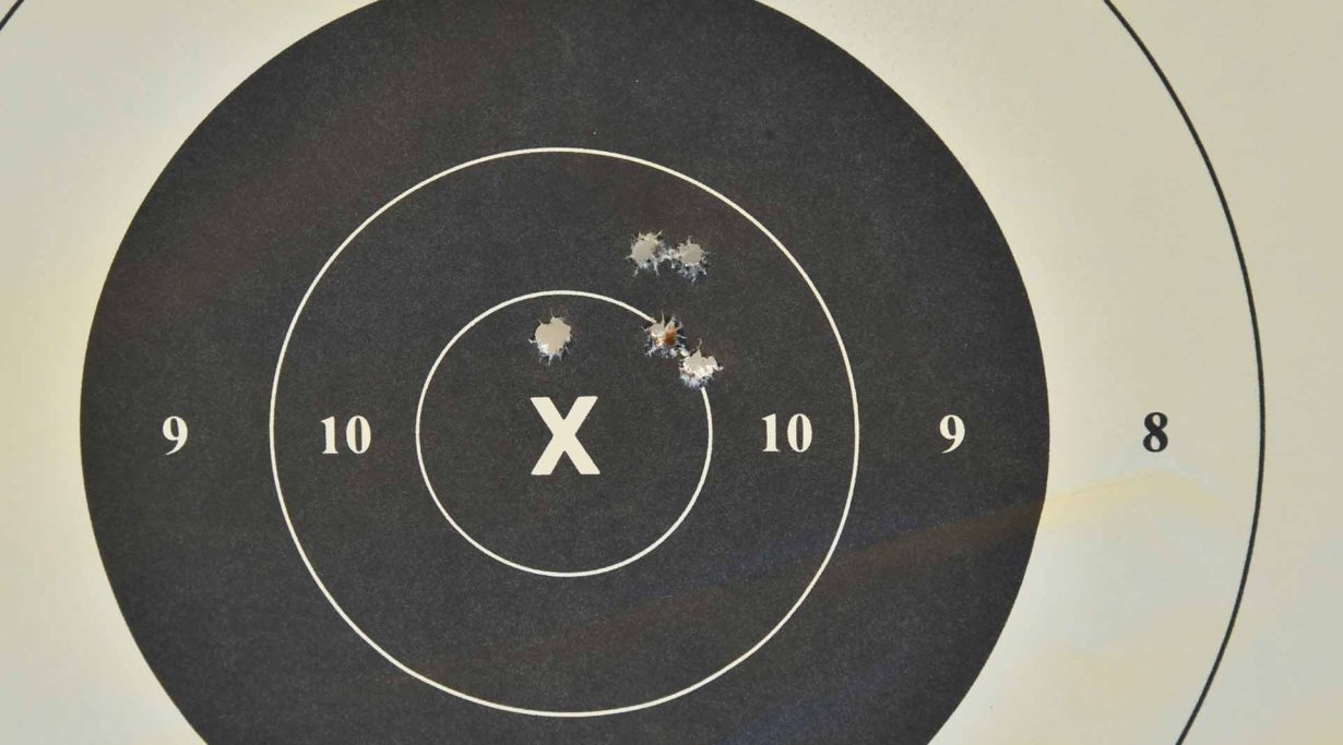 SIG Sauer M400 TREAD target at 100 yards 