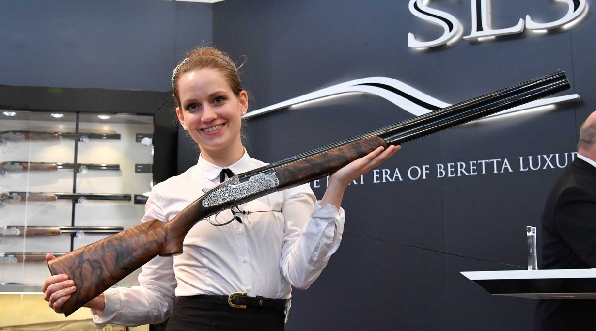 The hunting over-under Beretta SL3 at IWA 2018