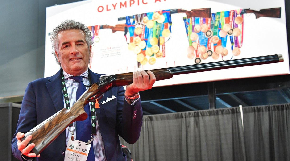 Perazzi Anniversary over-under sporting shotgun